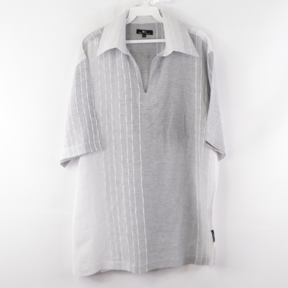 Vintage Streetwear Mens Large Polo Shirt Gray